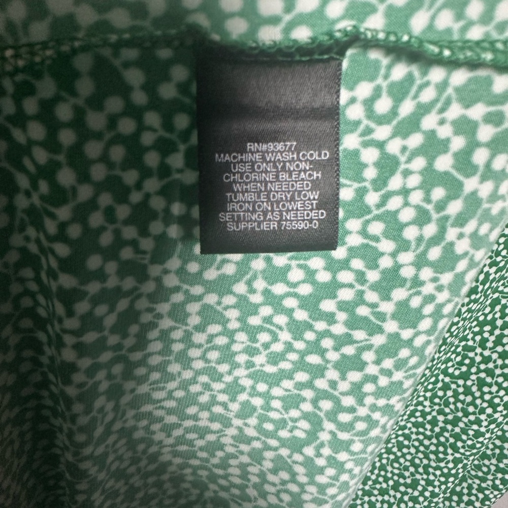 Liz Claiborne Emerald Green Blouse Top Short Sleeve Plus 1X New - Picture 5 of 6